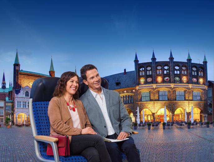 Ein Wohlfühlort mitten im Zentrum: Die Grünflächen und Treppenlandschaften des Germaniahafens laden zum Entspannen ein