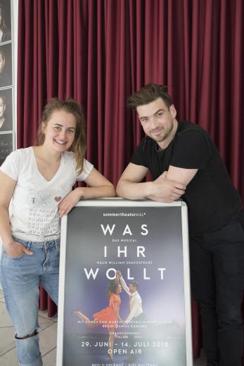 Olga von Luckwald und Rudi Hindenburg freuen sich schon auf die Premiere am 29. Juni auf dem MFG-5-Gelände