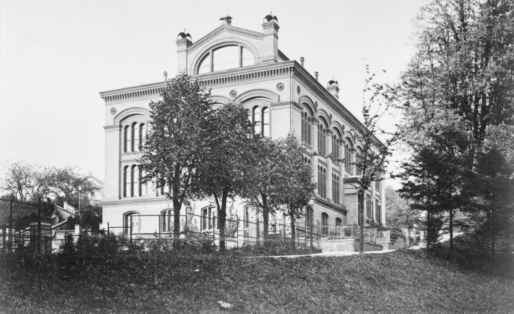 Diese historische Aufnahme zeigt das Museumsgebäude um 1900