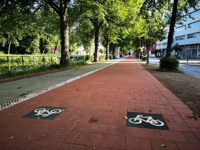 Mit dem Mobilitätsentwicklungsplan werden auch der Rad- und Fußverkehr in Rendsburg berücksichtigt.
